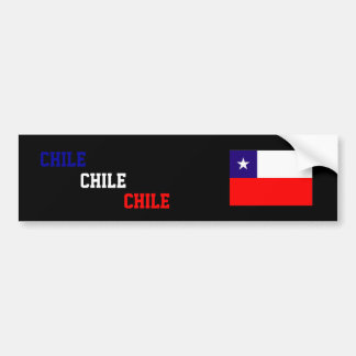 Autocollant De Voiture Adhésif pour pare-chocs de drapeau du Chili,
