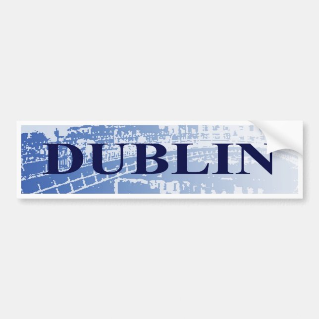 Autocollant De Voiture Adhésif pour pare-chocs de Dublin (Devant)