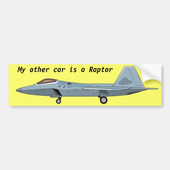 Autocollant De Voiture Adhésif pour pare-chocs de F-22 Raptor (Devant)