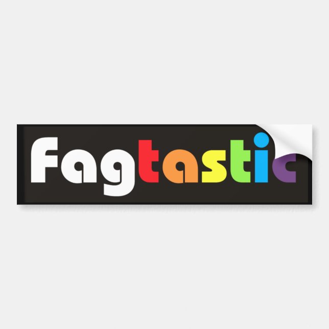 Autocollant De Voiture Adhésif pour pare-chocs de Fagtastic (bannière) (Devant)