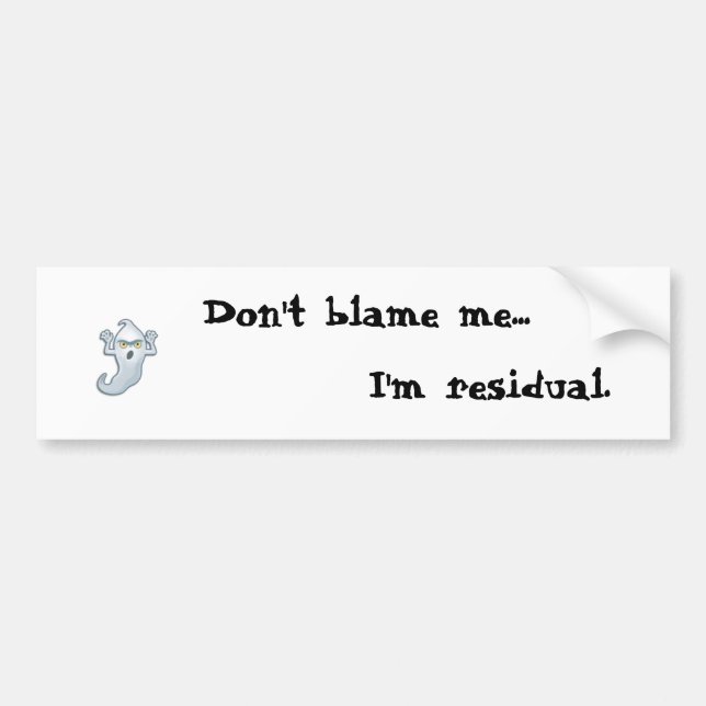 Autocollant De Voiture Adhésif pour pare-chocs de fantôme (Devant)