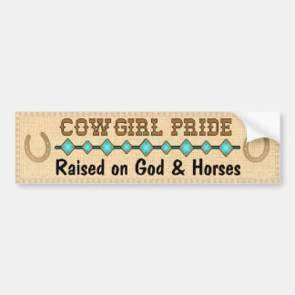 Autocollant De Voiture ADHÉSIF POUR PARE-CHOCS de FIERTÉ de cow-girl
