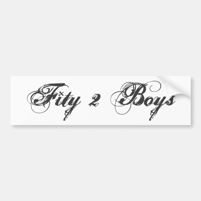 Autocollant De Voiture Adhésif pour pare-chocs de Fity2Boy (Devant)
