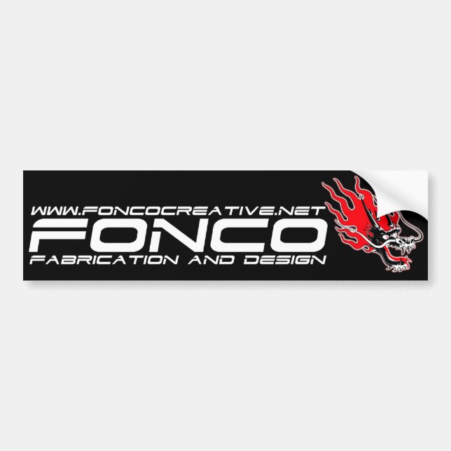 Autocollant De Voiture Adhésif pour pare-chocs de Fonco (Devant)