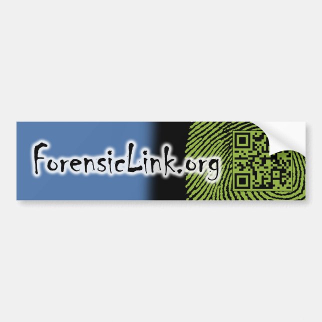 Autocollant De Voiture adhésif pour pare-chocs de Forensiclink.org (Devant)