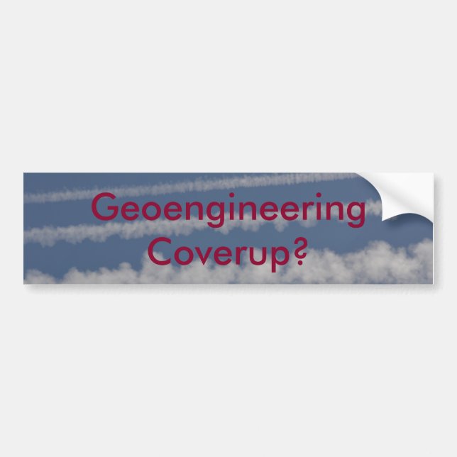 Autocollant De Voiture Adhésif pour pare-chocs de Geoengineering et de (Devant)