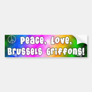 Autocollant De Voiture Adhésif pour pare-chocs de griffons de Bruxelles