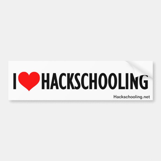 Autocollant De Voiture Adhésif pour pare-chocs de Hackschooling (Devant)