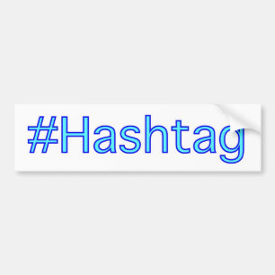 Autocollant De Voiture Adhésif pour pare-chocs de Hashtag