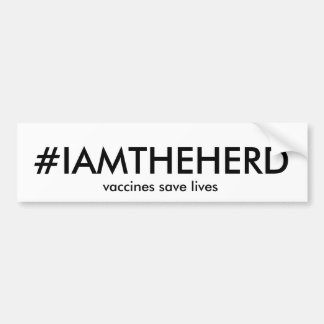 Autocollant De Voiture adhésif pour pare-chocs de #IAMTHEHERD