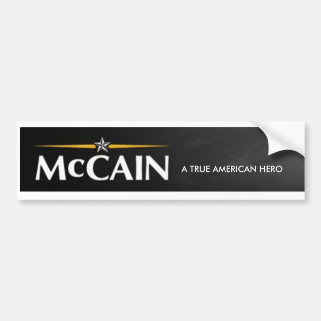 Autocollant De Voiture Adhésif pour pare-chocs de JOHN MCCAIN (Devant)