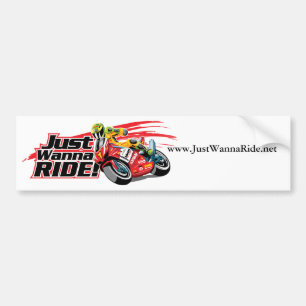 Autocollant De Voiture adhésif pour pare-chocs de JustWannaRide.net
