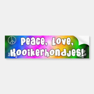 Autocollant De Voiture Adhésif pour pare-chocs de Kooikerhondjes d'amour