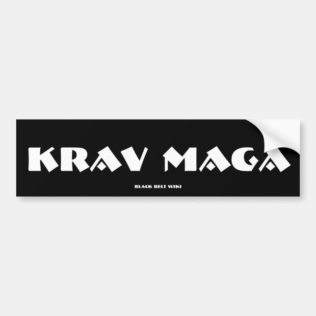Autocollant De Voiture Adhésif pour pare-chocs de Krav Maga (Devant)