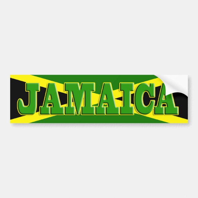 Autocollant De Voiture Adhésif pour pare-chocs de la Jamaïque (Devant)