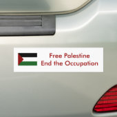 Autocollant De Voiture Adhésif pour pare-chocs de la Palestine (On Car)