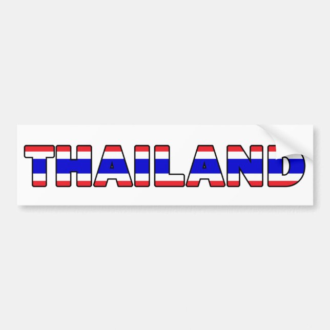 Autocollant De Voiture Adhésif pour pare-chocs de la Thaïlande (Devant)