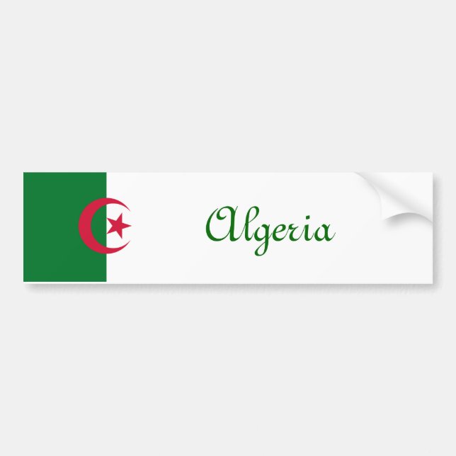 Autocollant De Voiture Adhésif pour pare-chocs de l'Algérie (Devant)