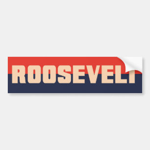 Autocollant De Voiture adhésif pour pare-chocs de l'ère FDR Roosevelt d