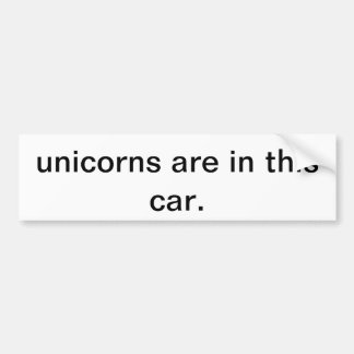 Autocollant De Voiture adhésif pour pare-chocs de licorne