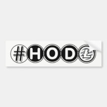 Adhésif pour pare-chocs de Litecoin de #HODL