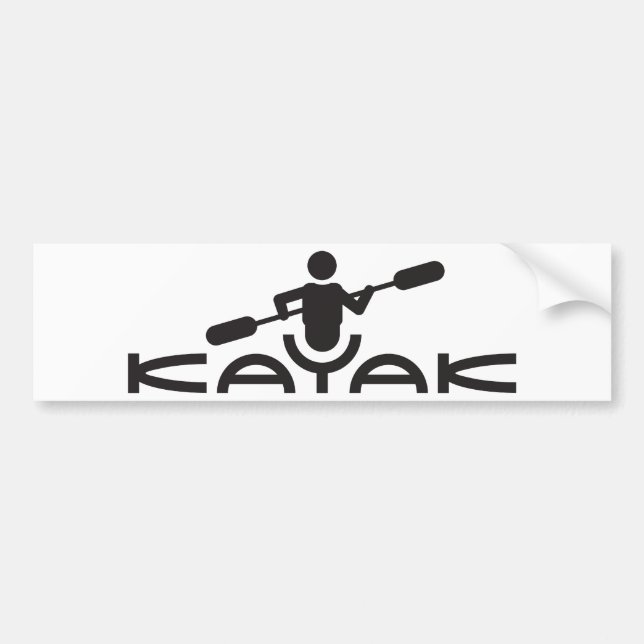 Autocollant De Voiture Adhésif pour pare-chocs de logo de kayak (Devant)
