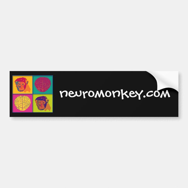 Autocollant De Voiture Adhésif pour pare-chocs de logo de Neuromonkey (Devant)