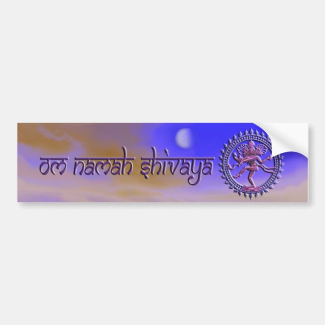 Autocollant De Voiture Adhésif pour pare-chocs de l'OM Namah Shivaya (Devant)