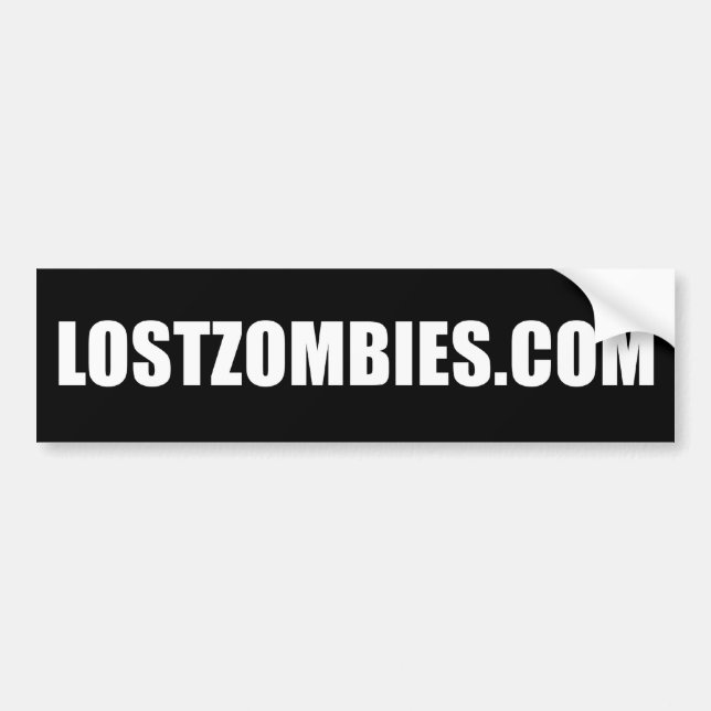 Autocollant De Voiture Adhésif pour pare-chocs de LOSTZOMBIES.COM (Devant)
