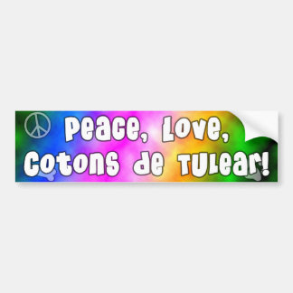 Autocollant De Voiture Adhésif pour pare-chocs de Love Cotons de Tulear