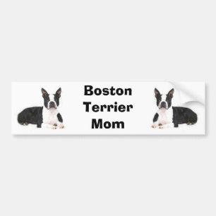 Autocollant De Voiture Adhésif pour pare-chocs de maman de Boston Terrier