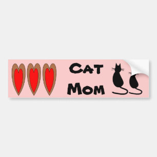 Autocollant De Voiture Adhésif pour pare-chocs de maman de chat