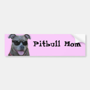 Autocollant De Voiture Adhésif pour pare-chocs de maman de Pitbull