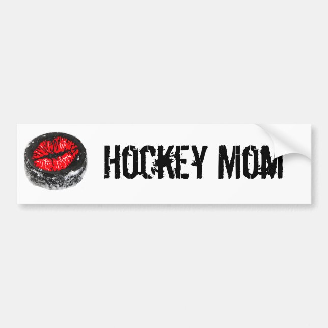 Autocollant De Voiture Adhésif pour pare-chocs de maman d'hockey (Devant)