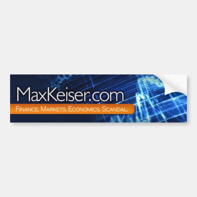 Autocollant De Voiture adhésif pour pare-chocs de MaxKeiser.com (Devant)