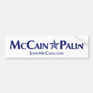 Autocollant De Voiture Adhésif pour pare-chocs de McCain-Palin