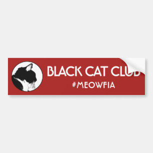 Autocollant De Voiture Adhésif pour pare-chocs de Meowfia de club de chat
