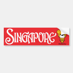 Autocollant De Voiture Adhésif pour pare-chocs de Merfamily® SINGAPOUR