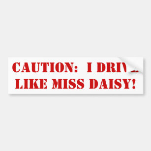 Autocollant De Voiture Adhésif pour pare-chocs de Mlle Daisy