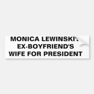 AUTOCOLLANT DE VOITURE ADHÉSIF POUR PARE-CHOCS DE MONICA LEWINSKI
