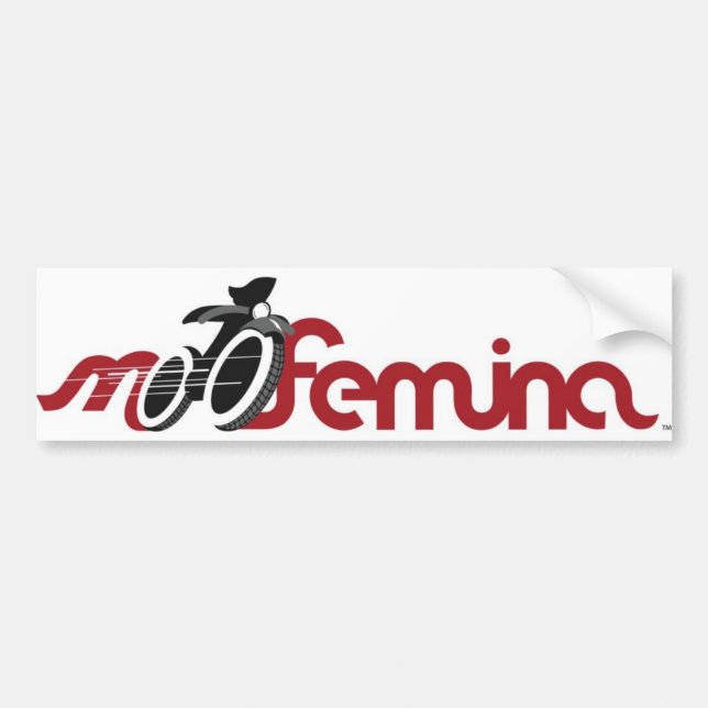Autocollant De Voiture Adhésif pour pare-chocs de MotoFemina (Devant)
