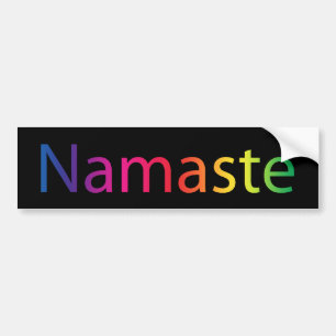 Autocollant De Voiture Adhésif pour pare-chocs de Namaste dans le noir