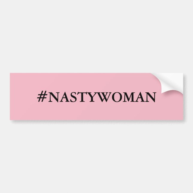 Autocollant De Voiture Adhésif pour pare-chocs de #NASTYWOMAN (Devant)
