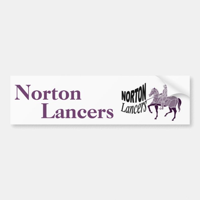 Autocollant De Voiture Adhésif pour pare-chocs de Norton Lancers (Devant)