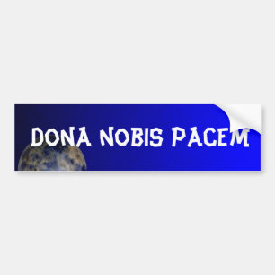 Autocollant De Voiture Adhésif pour pare-chocs de pacem de nobis de dame