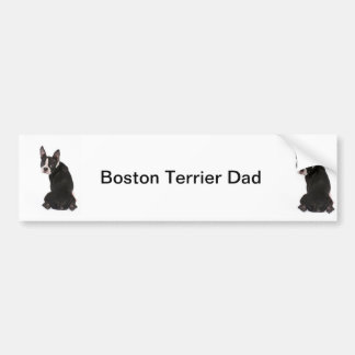 Autocollant De Voiture Adhésif pour pare-chocs de papa de chien de Boston