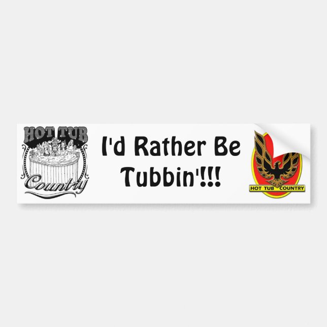 Autocollant De Voiture Adhésif pour pare-chocs de pays de baquet chaud (Devant)