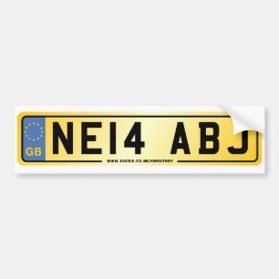 Autocollant De Voiture Adhésif pour pare-chocs de plaque minéralogique 