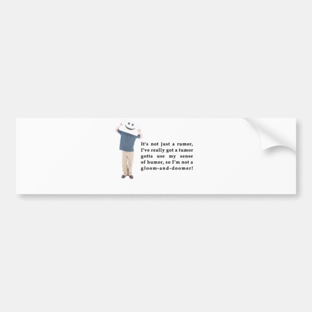 Autocollant De Voiture Adhésif pour pare-chocs de poème de tumeur (Devant)