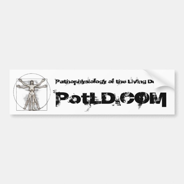 Autocollant De Voiture adhésif pour pare-chocs de PotLD.com (Devant)